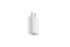 US-CAD charger power adapter designed for medical simulation equipment, compact design with standard plug and connector.