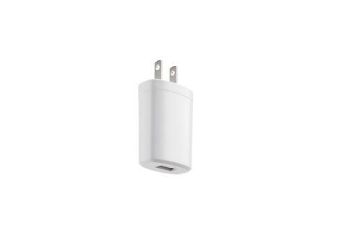 US-CAD charger power adapter designed for medical simulation equipment, compact design with standard plug and connector.